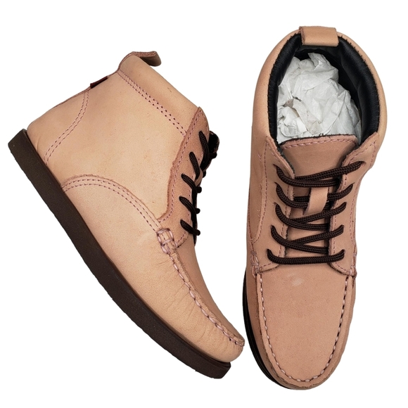 Marc JosephNIB Gramercy Blush Nubuck Leather High Top Booties Girl's 12